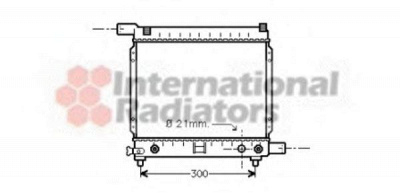 VAN WEZEL 30002137 -  Радиатор, охлаждение двигателя